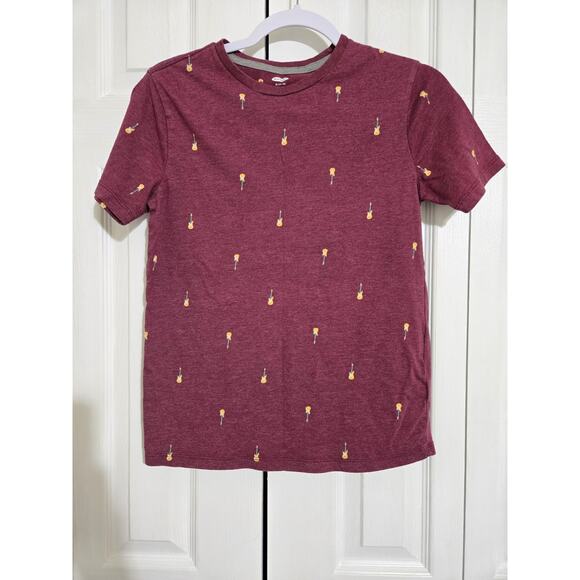 Old navy xl 14-16 youth maroon graphic tshirt - Picture 1 of 4